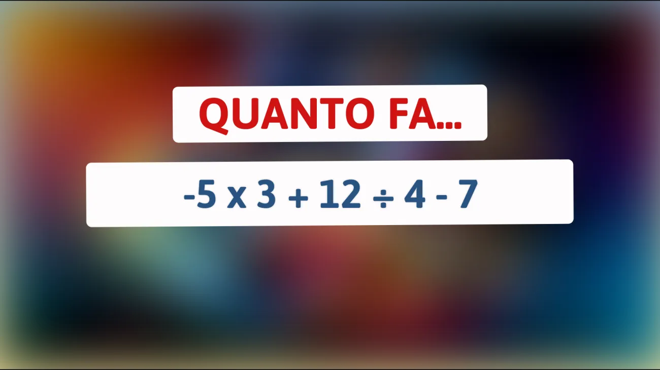 \"Menti illuminate: scopri se riesci a risolvere questo indovinello matematico in meno di 10 secondi!\""