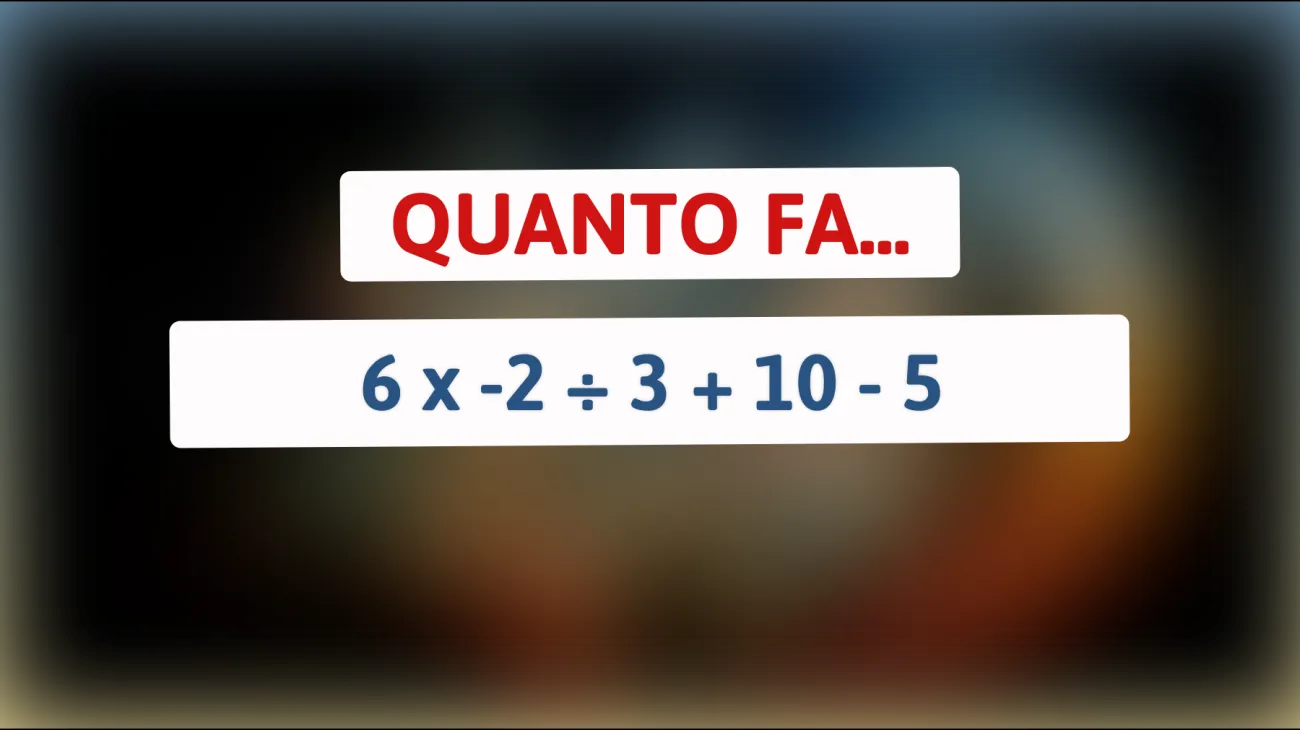 \"Solo i cervelli più brillanti risolvono questo semplice indovinello matematico: Ci riesci anche tu?\""