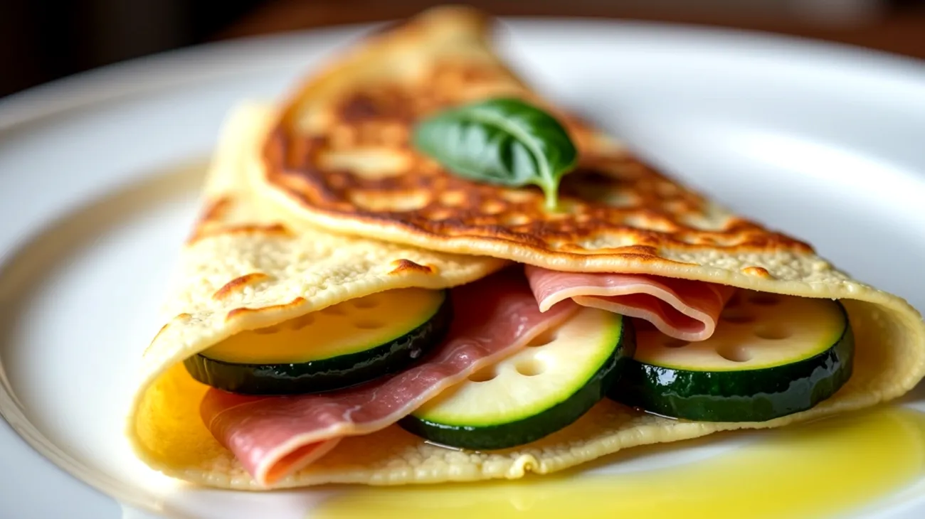 Crespelle pecorino zucchine"
