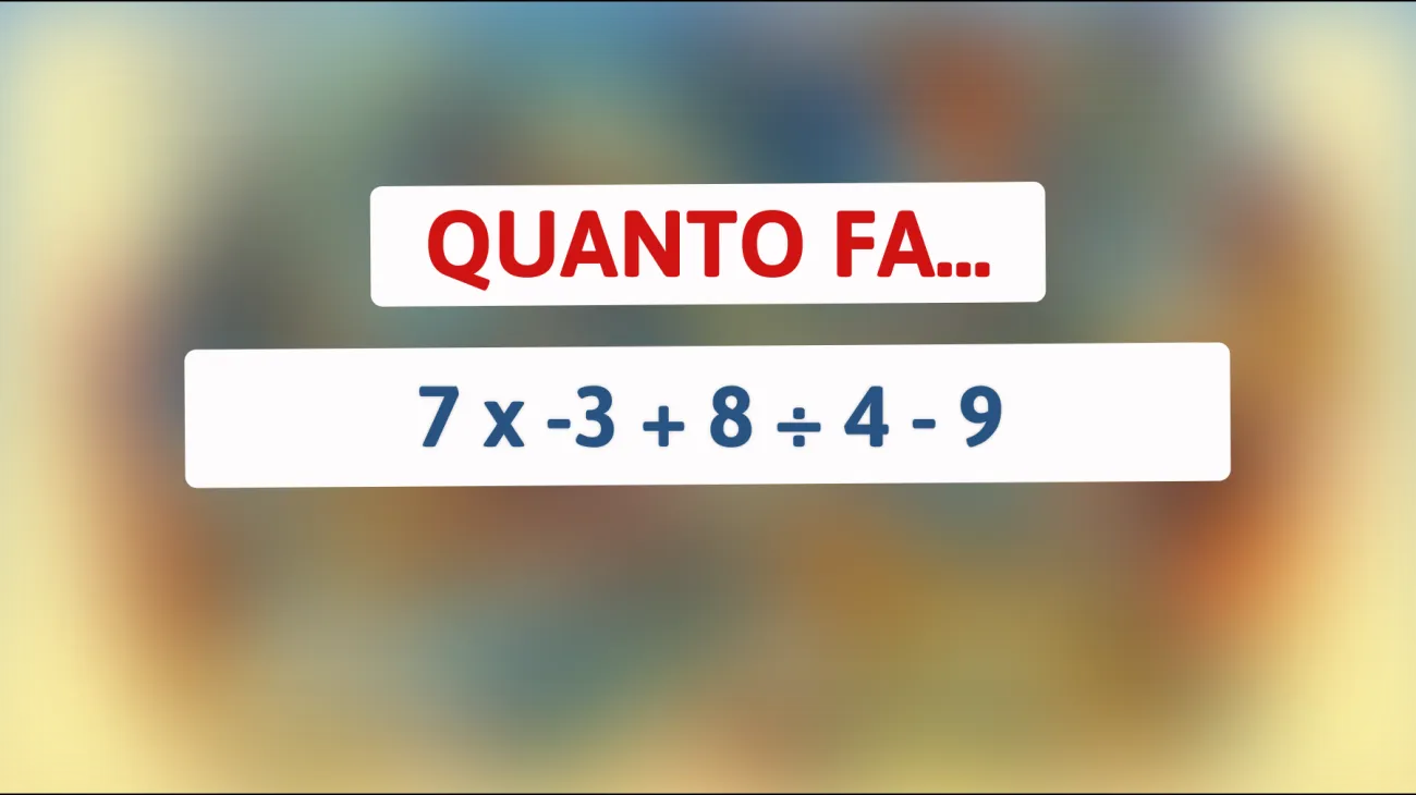 Hai il coraggio di risolvere il rompicapo matematico che solo un genio può risolvere? Scopri se sei abbastanza intelligente per questo enigma!"