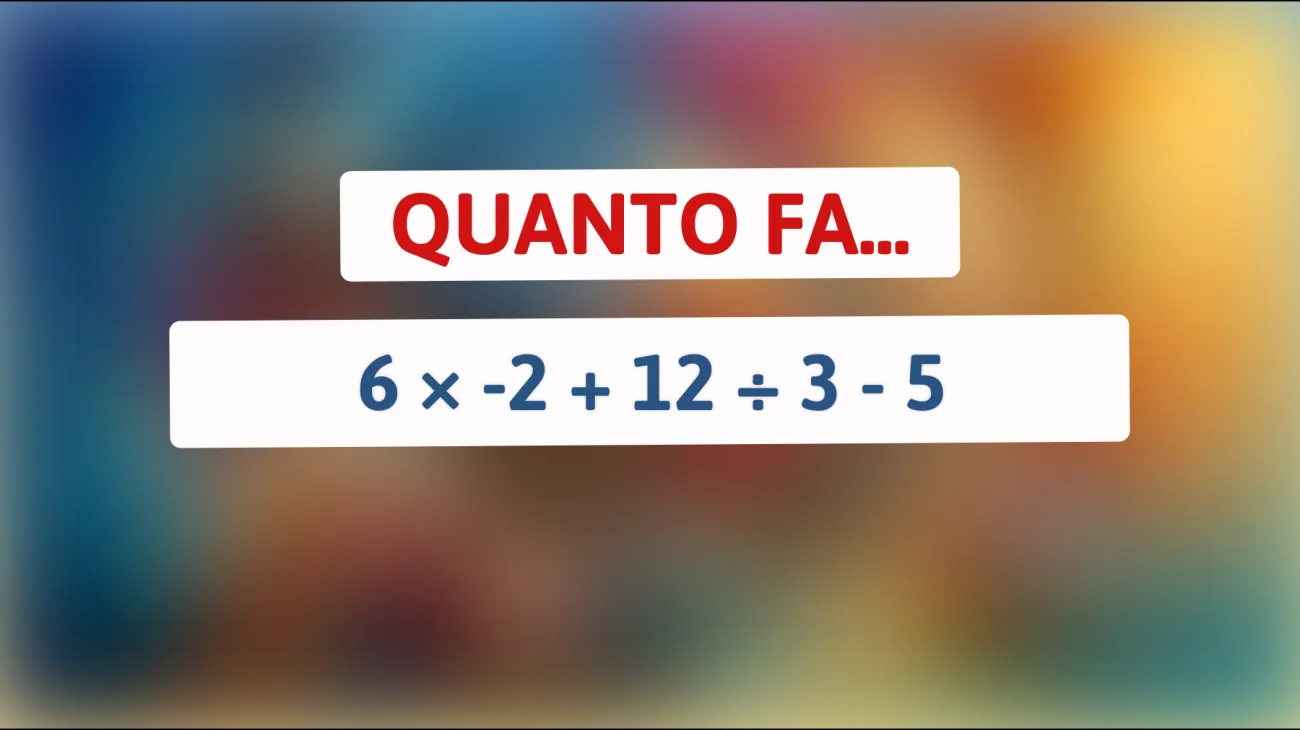 Scopri se sei un vero genio risolvendo questo indovinello matematico che fa impazzire il web! Sei all'altezza della sfida?"