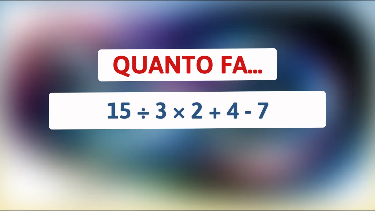 Sei abbastanza geniale da risolvere questo enigma matematico che solo i più intelligenti possono decifrare? Scopri la risposta!"