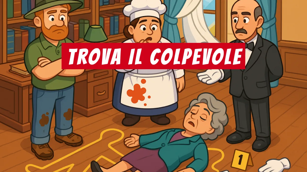 Solo i veri geni riescono a trovare il colpevole di questo misterioso omicidio in villa: accetti la sfida?"