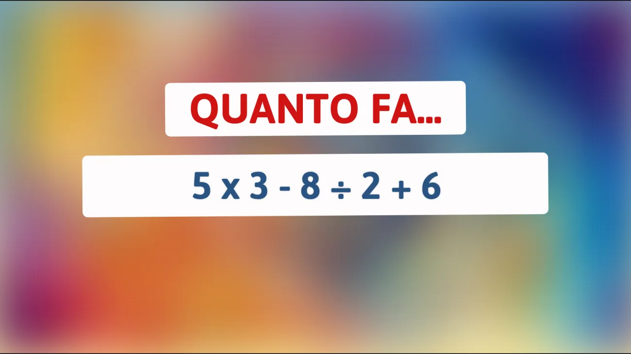 Solo il 3% delle persone riesce a risolvere questo enigma matematico: hai la mente abbastanza acuta?"