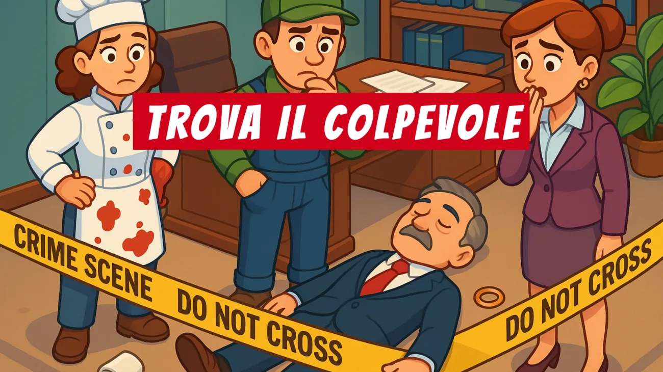 Solo le menti più brillanti riusciranno a risolvere questo mistero in ufficio: metti alla prova la tua intelligenza e scopri il colpevole grazie a un dettaglio invisibile!"