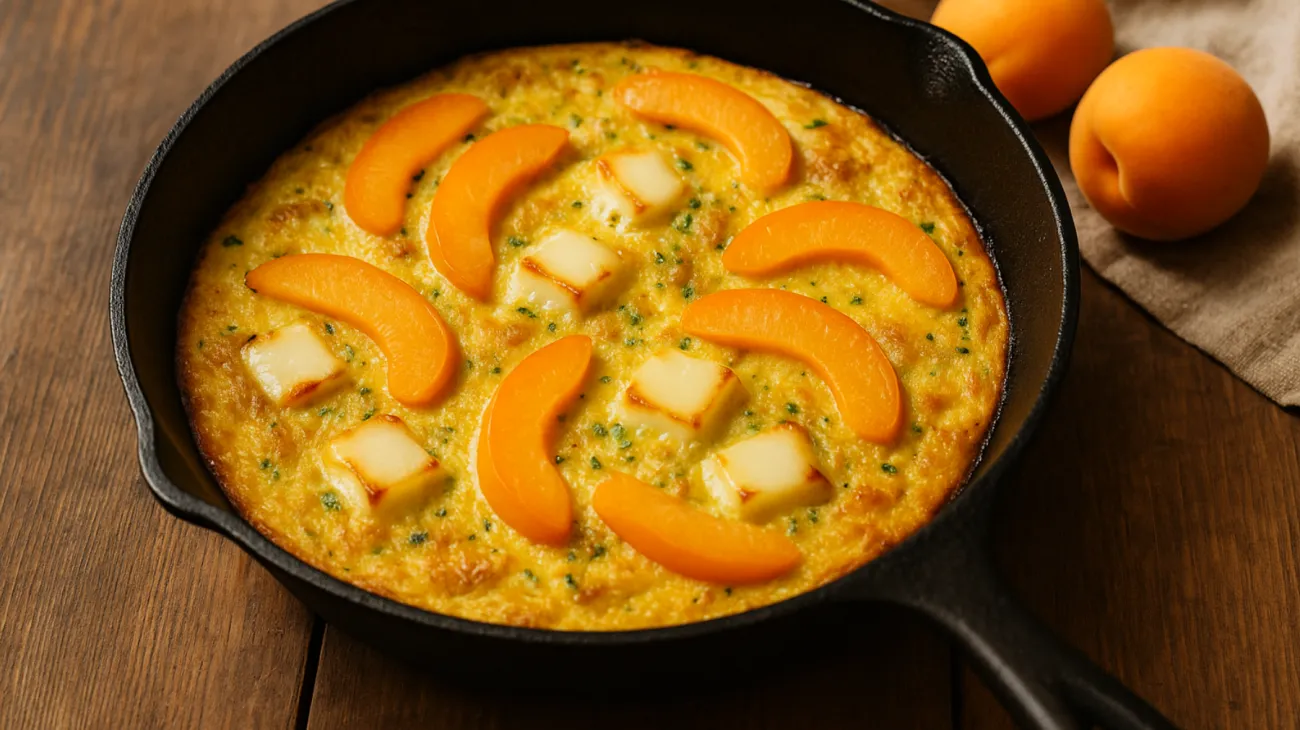 frittata scamorza albicocche"