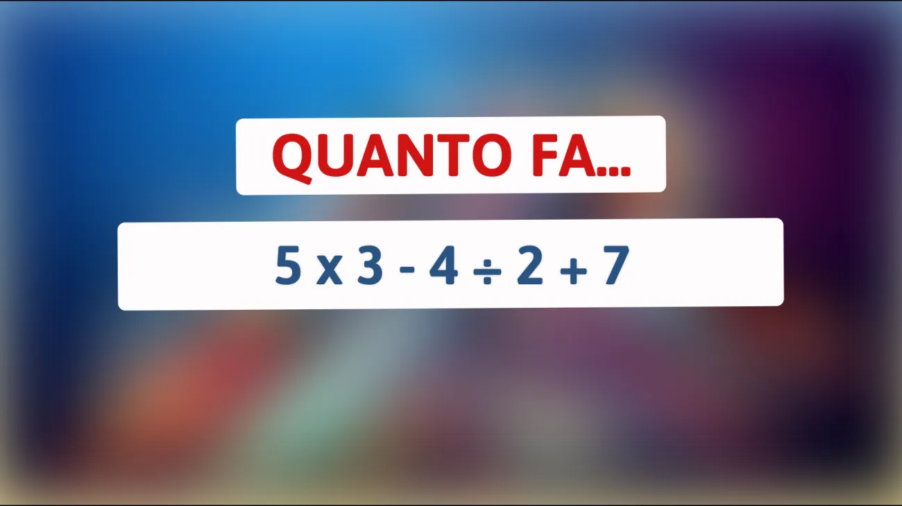 Sfida il tuo cervello: Riesci a risolvere questo semplice problema matematico che solo i veri geni possono risolvere? 9 su 10 sbagliano!"