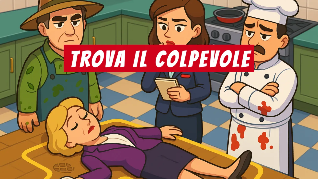 Solo i veri geni riescono a risolvere questo misterioso omicidio in cucina: accetti la sfida?"